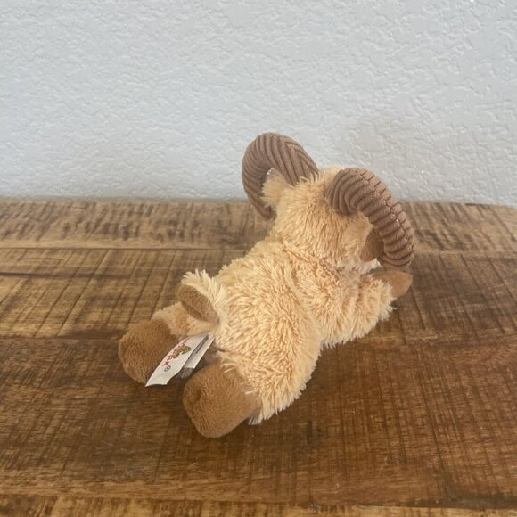 Unipak Super Soft Plush 7” Furry Ram Goat Brown Stuffed Animal Toy Cute 2017 - Picture 5 of 9